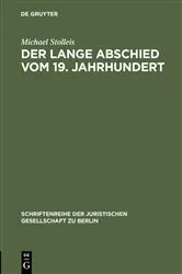 Book cover of Der lange Abschied vom 19. Jahrhundert by Michael Stolleis