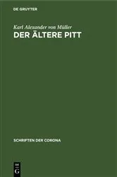 Book cover of Der ältere Pitt by Karl Alexander von Müller