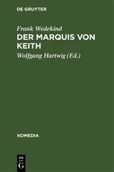 Book cover of Der Marquis von Keith by Frank Wedekind
