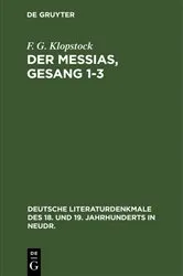 Book cover of Der Messias, Gesang 1-3 by F. G. Klopstock