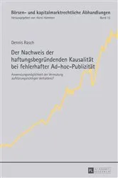 Book cover of Der Nachweis der haftungsbegruendenden Kausalitaet bei fehlerhafter Ad-hoc-Publizitaet by Horst Hammen