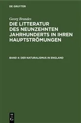 Book cover of Der Naturalismus in England by Georg Brandes