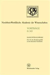 Book cover of Der Ort der Bundesrepublik in der deutschen Geschichte by Hans-Peter Schwarz