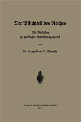 Book cover of Der Pflichtteil des Reiches by Robert René Kuczynski