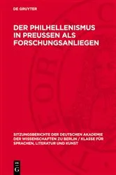 Book cover of Der Philhellenismus in Preussen als Forschungsanliegen by Johannes Irmscher