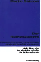Book cover of Der Rathenaumord by Martin Sabrow