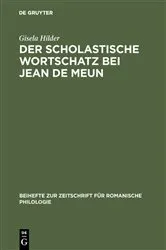Book cover of Der scholastische Wortschatz bei Jean de Meun by Unknown