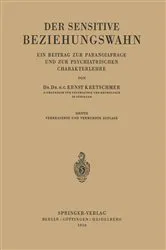 Book cover of Der Sensitive Beziehungswahn (3rd ed.) by Ernst Kretschmer