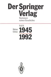 Book cover of Der Springer-Verlag by Heinz Götze