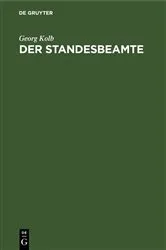 Book cover of Der Standesbeamte by Unknown
