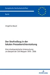 Book cover of Der Strafvollzug in der lokalen Presseberichterstattung by Unknown