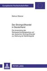 Book cover of Der Stromgroßhandel in Deutschland by Markus Wiesner