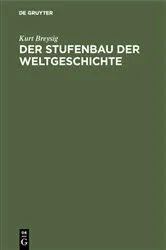 Book cover of Der Stufenbau der Weltgeschichte by Kurt Breysig