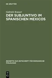 Book cover of Der Subjuntivo im Spanischen Mexicos by Unknown