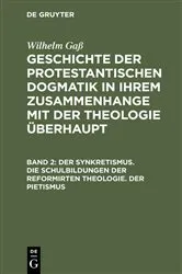 Book cover of Der Synkretismus. Die Schulbildungen der reformirten Theologie. Der Pietismus by Wilhelm Gaß
