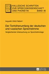 Book cover of Der Tonhoehenumfang der deutschen und russischen Sprechstimme by Ursula Hirschfeld