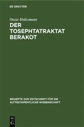 Book cover of Der Tosephtatraktat Berakot by Oscar Holtzmann