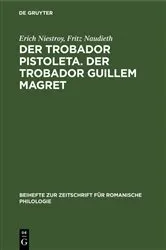 Book cover of Der Trobador Pistoleta. Der Trobador Guillem Magret by Unknown