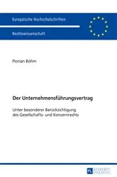 Book cover of Der Unternehmensfuehrungsvertrag by Unknown