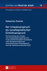 Book cover of Der Urlaubsanspruch als synallagmatischer Einheitsanspruch by Rüdiger Krause