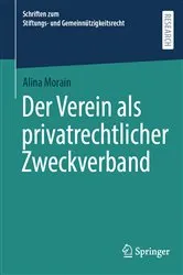 Book cover of Der Verein als privatrechtlicher Zweckverband by Unknown