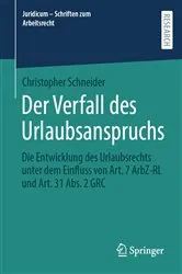 Book cover of Der Verfall des Urlaubsanspruchs by Unknown