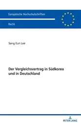 Book cover of Der Vergleichsvertrag in Suedkorea und in Deutschland by Unknown