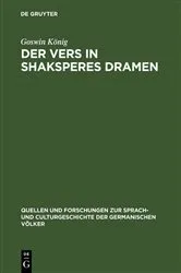 Book cover of Der Vers in Shaksperes Dramen by Goswin König
