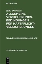 Book cover of Der Versicherungsschutz by Hans Oberbach