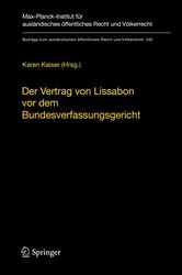 Book cover of Der Vertrag von Lissabon vor dem Bundesverfassungsgericht by Unknown