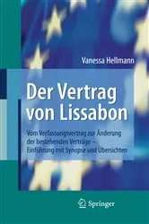 Book cover of Der Vertrag von Lissabon by Vanessa Hellmann