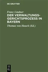 Book cover of Der Verwaltungsgerichtsprozeß in Bayern by Unknown