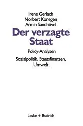 Book cover of Der verzagte Staat — Policy-Analysen by Irene Gerlach