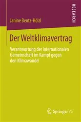 Book cover of Der Weltklimavertrag by Janine Bentz-Hölzl