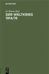 Book cover of Der Weltkrieg 1914/18 by H. Winter