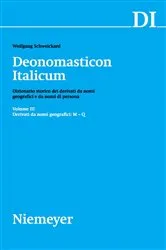 Book cover of Derivati da nomi geografici (M-Q) by Wolfgang Schweickard