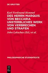 Book cover of Des Herrn Marquis von Beccaria unsterbliches Werk von Verbrechen und Strafen by Karl Ferdinand Hommel