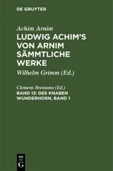 Book cover of Des Knaben Wunderhorn, Band 1 by Clemens Brentano