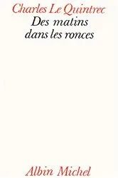 Book cover of Des matins dans les ronces by Charles Le Quintrec
