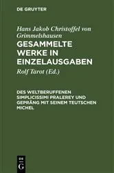Book cover of Des Weltberuffenen Simplicissimi Pralerey und Gepräng mit seinem Teutschen Michel by Rolf Tarot