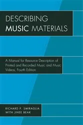 Book cover of Describing Music Materials (4th ed.) by Richard P. Smiraglia