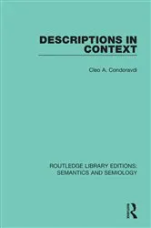 Book cover of Descriptions in Context by Cleo A. Condoravdi