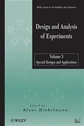 Book cover of Design and Analysis of Experiments, Volume 3 by Unknown