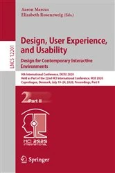 Book cover of Design, User Experience, and Usability. Design for Contemporary Interactive Environments by Aaron Marcus
