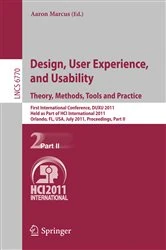 Book cover of Design, User Experience, and Usability. Theory, Methods, Tools and Practice by Aaron Marcus