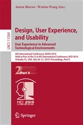 Book cover of Design, User Experience, and Usability. User Experience in Advanced Technological Environments by Aaron Marcus