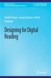 Book cover of Designing for Digital Reading by Jennifer Pearson