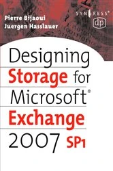 Book cover of Designing Storage for Exchange 2007 SP1 by Pierre Bijaoui
