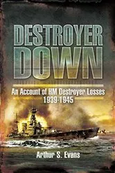 Book cover of Destroyer Down by Arthur Evans