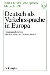 Book cover of Deutsch als Verkehrssprache in Europa by Unknown